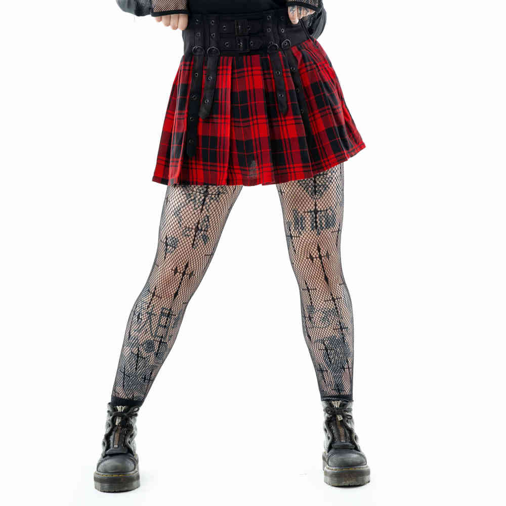 Chemical Black - Cherry Korte rok - Rood